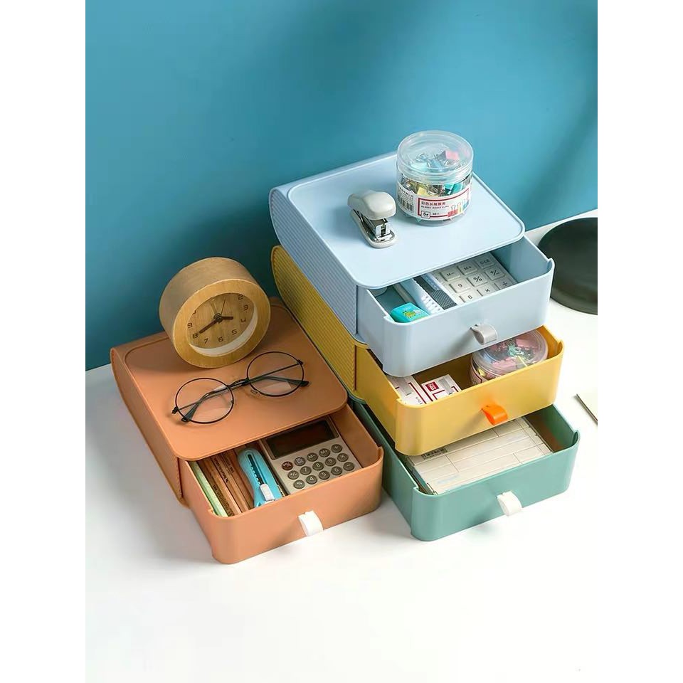 Hộp ngăn kéo đựng đồ dùng để decor, đựng mỹ phẩm, đồ vật trong nhà, trang sức, văn phòng