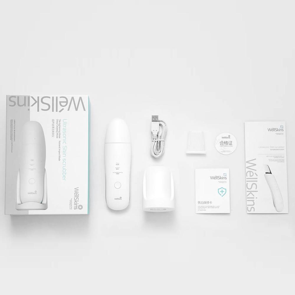 Máy sủi da chết mụn đầu đen Xiaomi Wellskins làm sạch sâu bằng sóng siêu âm