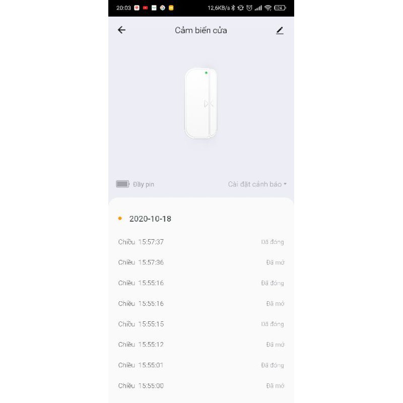 Cảm biến cửa Tuya Zigbee 4 Trạng Thái Tuya Smart/ Smart Life Chính Hãng Bảo Hành 12 tháng