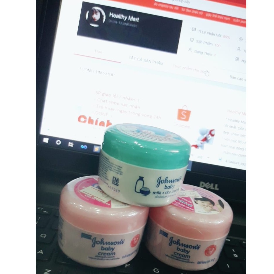 [BANBUONBANLE][Chính Hãng] Kem Dưỡng Da Johnson's Baby 50g