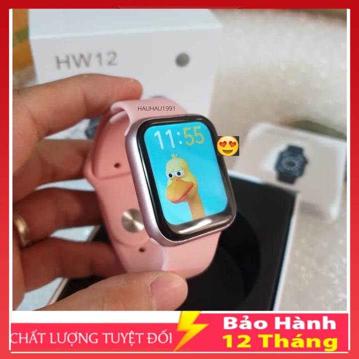 Đồng Hồ Thông Minh Hw12 có Tiếng Việt, Nghe Gọi,Thay Hình Nền, Cảm Ứng Siêu Mượt,Size 38-40mm Nam Nữ Đeo Đều Được