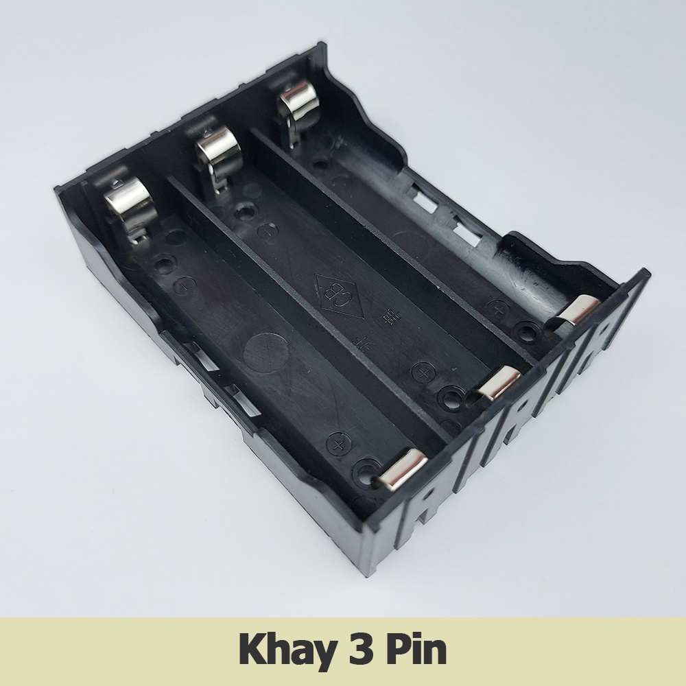 Khay pin 18650 1 2 3 4 cell Pin Đế giữ pin Mạ Kẽm