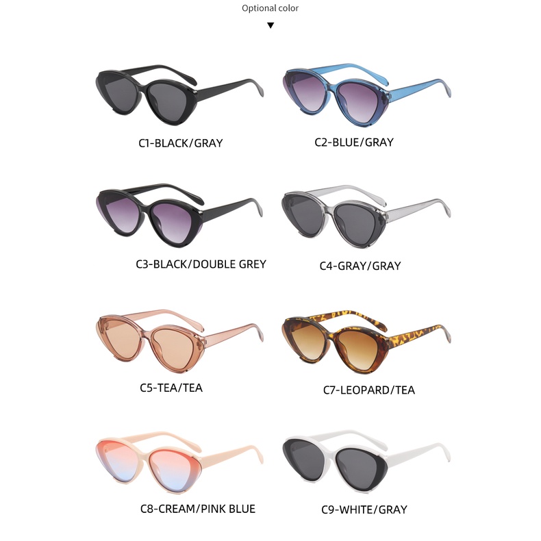 Kính Mát Mắt Mèo Phong Cách Hip Hop Âu Mỹ Thời Trang Mới 2022