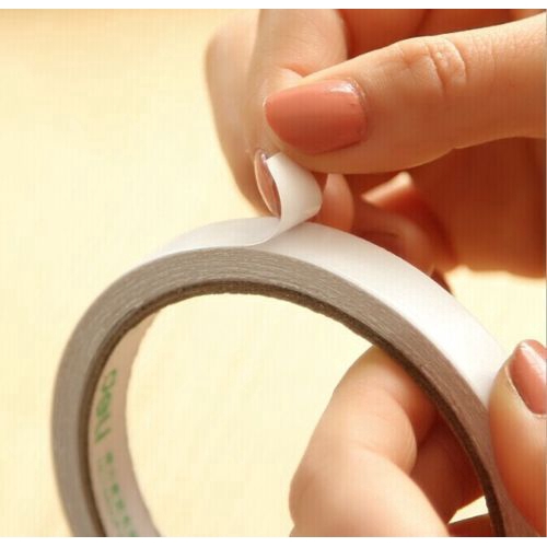 Cuộn băng keo 2 mặt siêu dính 6mm cho văn phòng/đồ thủ công DIY