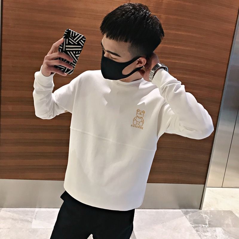 Áo Sweater Cổ Tròn Lót Lông Cừu Dày Dặn Thời Trang Mùa Đông Cho Nam Giới 8.5