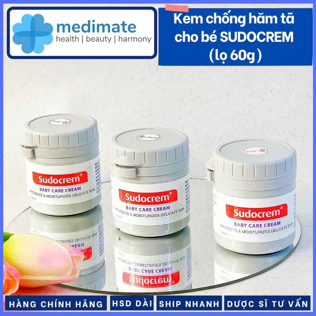 Kem chống hăm tã cho bé SUDOCREM Baby Care Cream (lọ 60g)