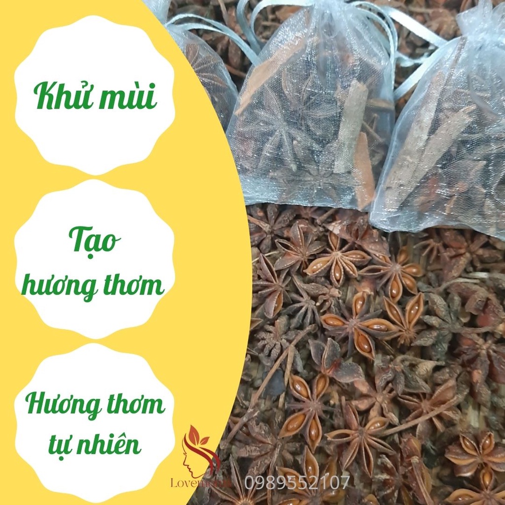 Túi thơm thảo mộc treo phòng, treo xe, treo tủ quần áo Lovemoms 20gr