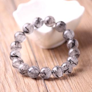 Vòng Tay Chuỗi Hạt Pha Lê Đen Tự Nhiên