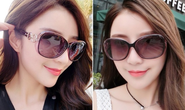 ❌RẺ VÔ ĐỊCH ❌ kính mát nữ thời trang nhiều màu HAI VÒNG TRÒN 9509