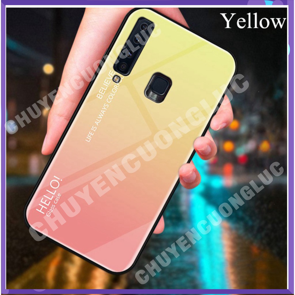 [HOT] ỐP LƯNG SAMSUNG Galaxy A9 2018 mặt kính cường lực màu gradient . ... - CCLNB