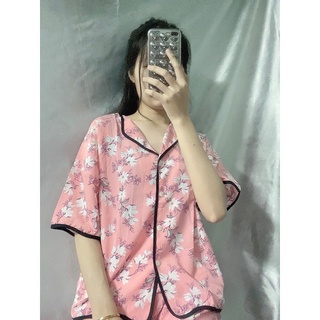 Bộ pijama lụa MANGO vải siêu mát mịn