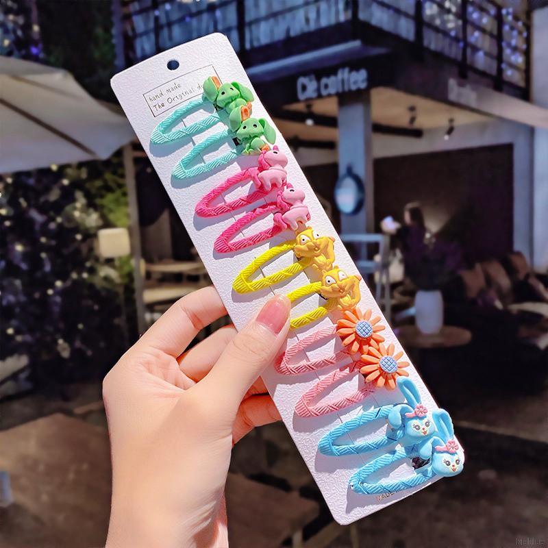 Kẹp Tóc Vải Bông Hình Hoạt Hình Dễ Thương Cho Bé Gái