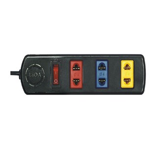 Ổ cắm Lioa 3 lỗ 2 chấu, có công tắc - Hàng chính hãng