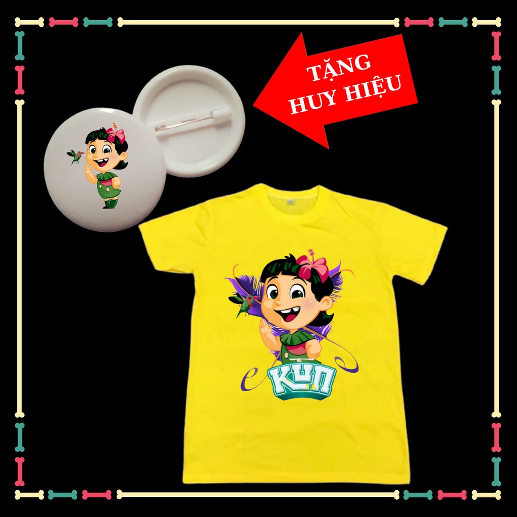 Áo Kun Áo Gia đình nông trại Kun Siêu phàm Tám Tuốt cho trẻ em-Tặng Huy Hiệu Kun cho trẻ em