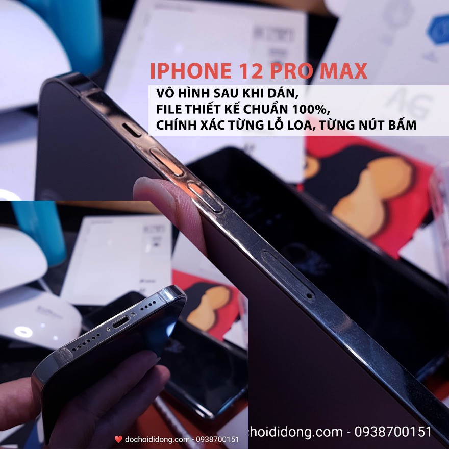 Tổng hợp - PPF dán viền, mặt lưng sau, màn hình iPhone 12 mini Pro Max cao cấp