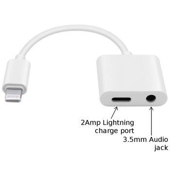 Cáp Chuyển Đổi Lightning Sang Jack 3.5mm 💖 Vừa Nghe Vừa Sạc 💖 Dây 2 in 1