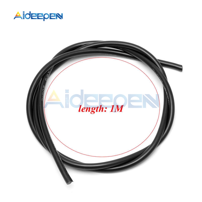 1 Pair 2M 10 AWG Gauge Wire Silicone Flexible Copper Stranded Cables For RC Black and Red | BigBuy360 - bigbuy360.vn
