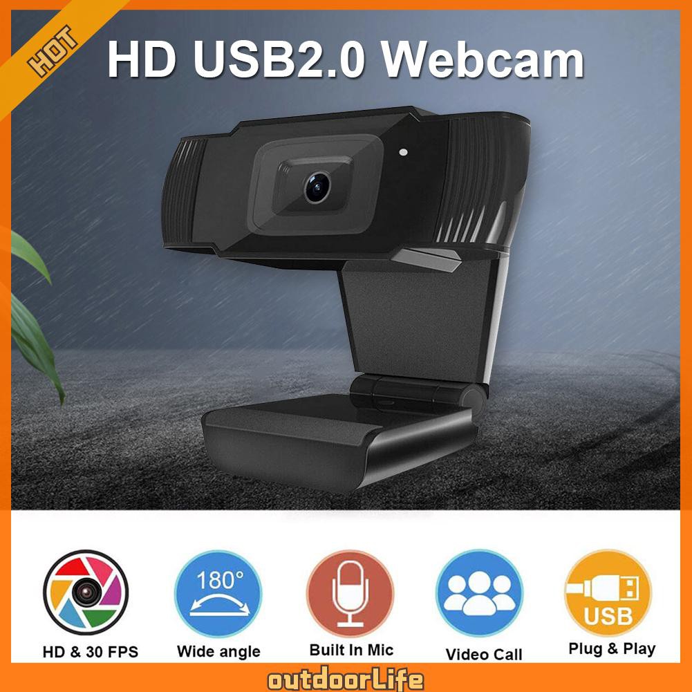 Webcam Usb 2.0 Xoay Được 12mp Cho Máy Tính