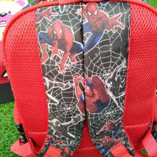 Combo  balo và mũ spider man bé trai