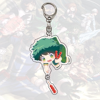 Anime Acrylic Móc Chìa Khóa Học Viện Anh Hùng Móc Chìa Khóa Nổ Hậu Green Valley Bắn Jiao Đông Lạnh Chìa Khóa Mặt Dây Chuyền Tặng Quà Tặng