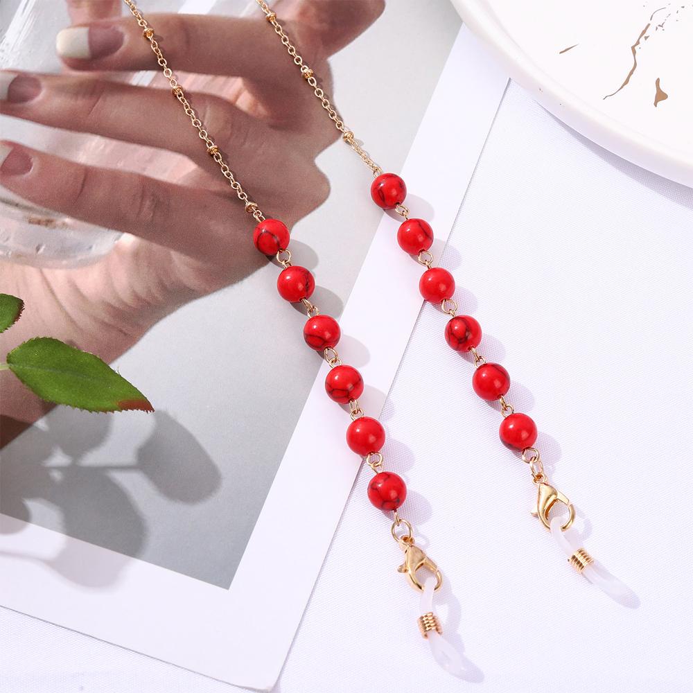ORIENTLII Dây Đeo Mắt Kính Đính Hạt Pha Lê Chống Trượt Thời Trang