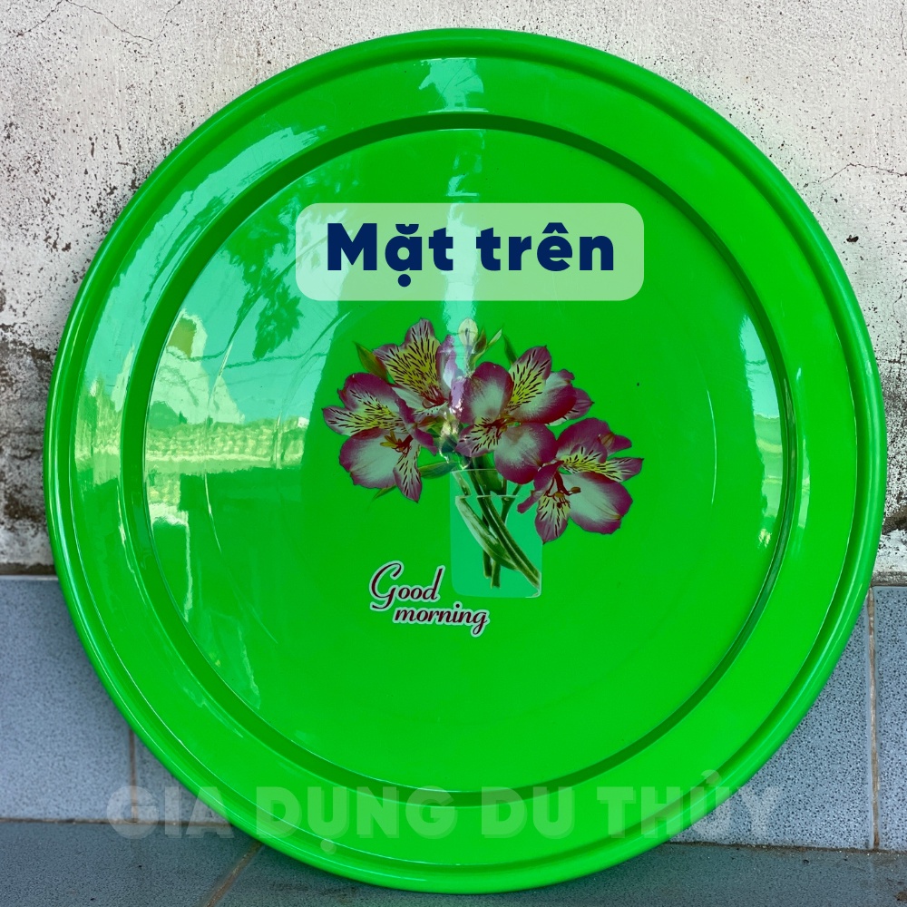 Mâm nhựa tròn lớn 50 cm nhựa Tý Liên dùng đựng cơm bưng nước - MÂM NHỰA TRÒN TÝ LIÊN