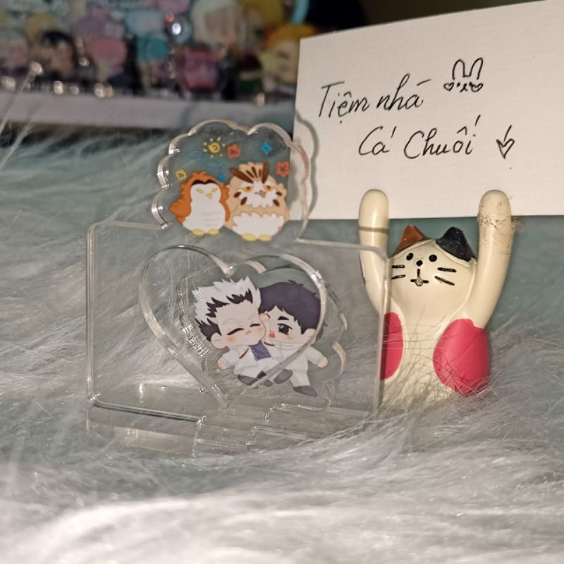 Mô hình/Standee tình yêu Bokuto và Akaashi cùng đôi chim cú cu