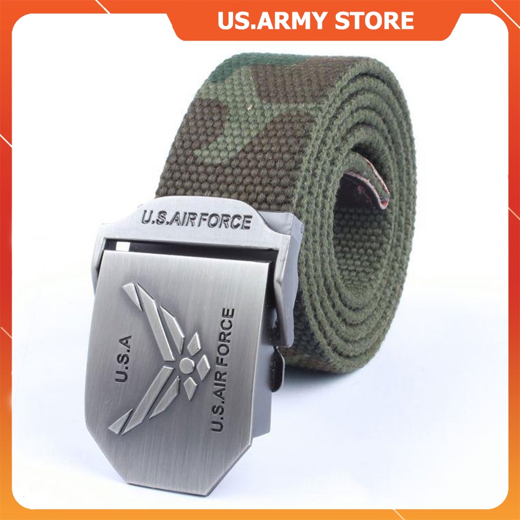 Thắt Lưng Nam Vải Bố,Dây Nịt Nam Vải Dù Khóa Chống Ghỉ Siêu Bền Thời Trang US ARMY