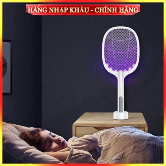 [Voucher]Vợt muỗi tự động kiêm đèn bắt muỗi 2 in 1 tự động sạc tích điện, vợt bắt muỗi thông minh cao cấp để bàn