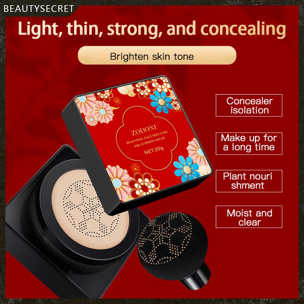 (Hàng Mới Về) Kem Nền Bb Che Khuyết Điểm Làm Sáng Da Kèm Mút Đầu Nấm Zohdni