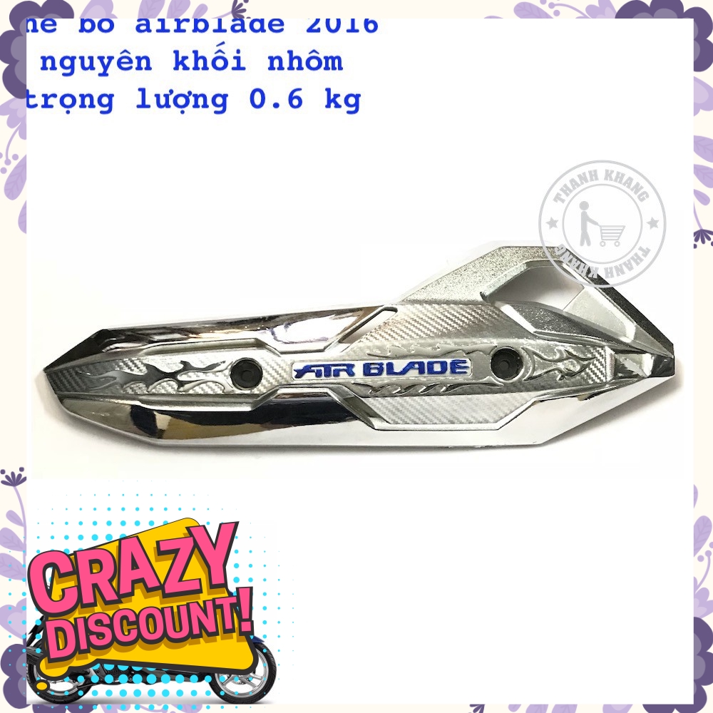 Che bô Airblade 2016 nhôm đúc nguyên khối cao cấp cứng thanh khang màu xanh dương 006001081