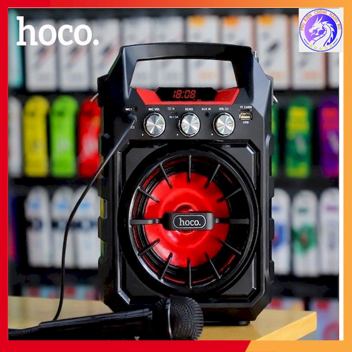 [Mã 157ELSALE hoàn 7% đơn 300K] Loa thùng karaoke có led mini Hoco DS02 15W