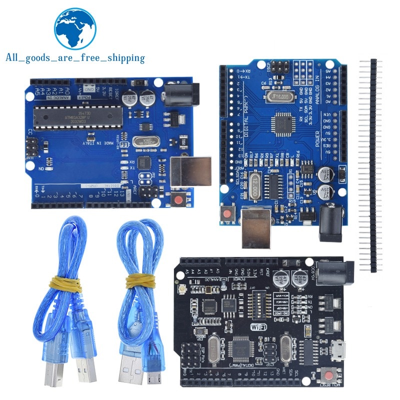 1 Bộ Chip Ch340G Atmega16U2 / Uno + Wifi R3 Atmega328P Cho Arduino Uno R3 Wemos Esp8266