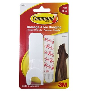 Móc treo tường cường lực siêu dính 1800gram Command 3M 17403