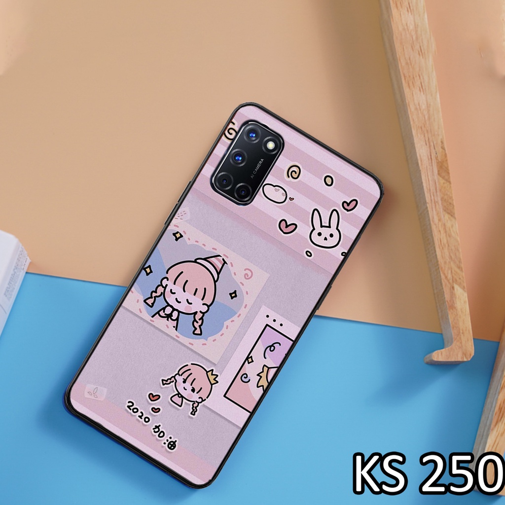 Ốp lưng Oppo A54 (4G/5G) - Oppo A55 (4G/5G) - Oppo A74 (4G/5G) - Oppo A76 in hình bé gái siêu xinh,  dễ thương