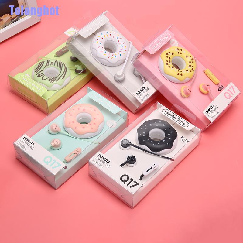 Tai Nghe Nhét Tai 3.5mm Hình Bánh Donut Dễ Thương | BigBuy360 - bigbuy360.vn