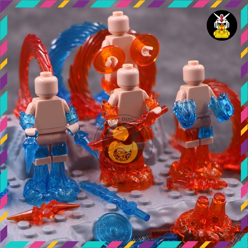(Không Kèm Mini) Mô Hình Phụ Kiện Hiệu Ứng Lửa Chiến Đấu Năng Lượng Phép Thuật Iron Man Doctor Strange Naruto