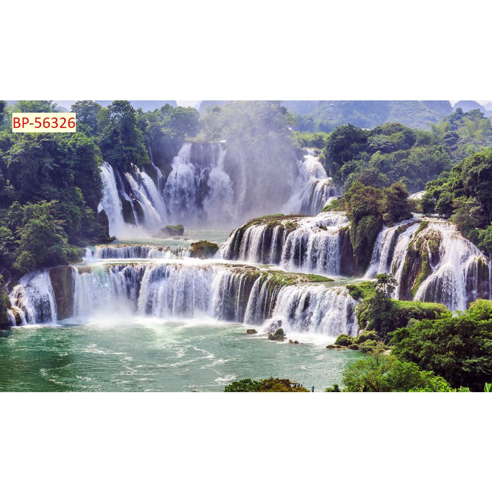 Tranh dán tường tổng hợp địa danh Việt Nam 3D in theo kích thước yêu cầu – Không giới hạn kích thước.