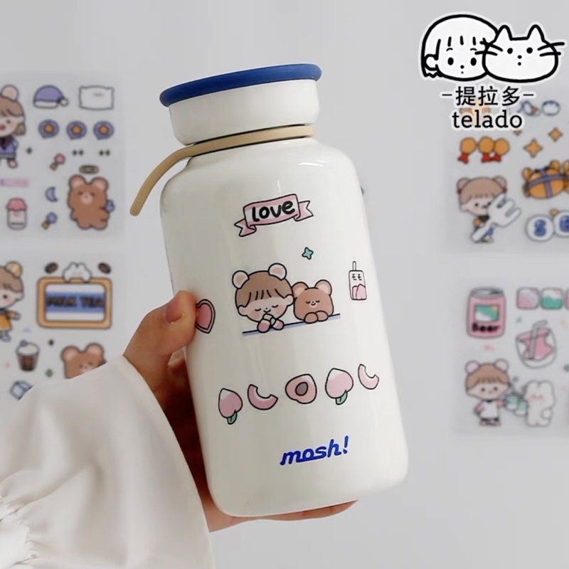 Combo 100 tờ Sticker dán sách vở, đồ dùng hình đáng yêu - hộp 1000 hình dán