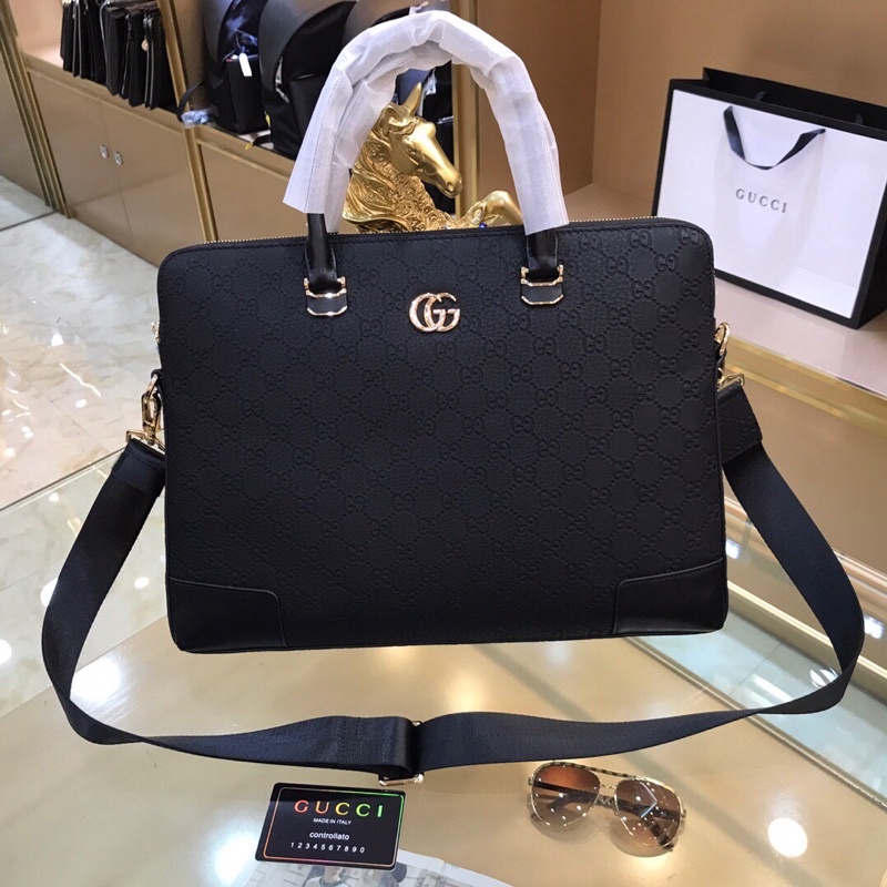 Cặp xách công sở cho nam thương hiệu thời trang cao cấp Gucci GC da thật hàng vip 1-1 | BigBuy360 - bigbuy360.vn