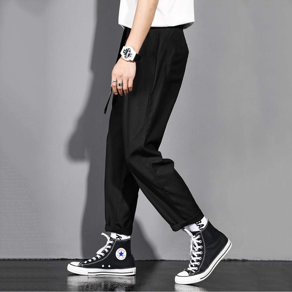 Quần Baggy Nam Kiểu Quần Tây Âu Chinos Trơn JOGGER NAM 9000066