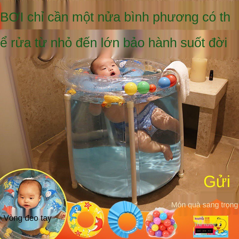 Bể bơi trẻ em Hộ gia đình sơ sinh nhỏ Bé lớn dày dặn cách nhiệt Thùng đựng đồ tắm <