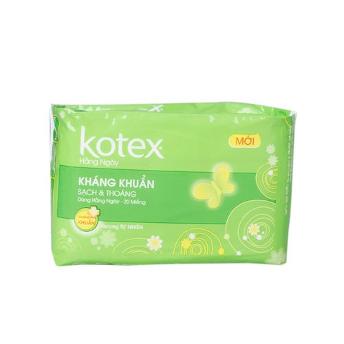 Băng Vệ Sinh Kotex Hằng Ngày Hương Tự Nhiên 20X48