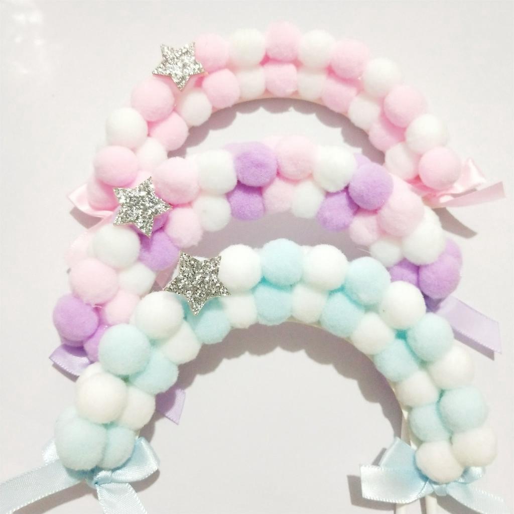 Topper Hình Đám Mây 3D Mềm Mại Dùng Trang Trí Bánh Kem