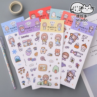 Bộ 2 Miếng Dán Trang Trí Điện Thoại Di Động Hình Thỏ Hoạt Hình Đáng Yêu Chống Thấm Nước 1 Cặp