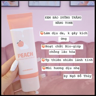 Kem Đào Coringco Peach Whipping Tone Up Cream Dưỡng Trắng Nâng Tone Da 50ml