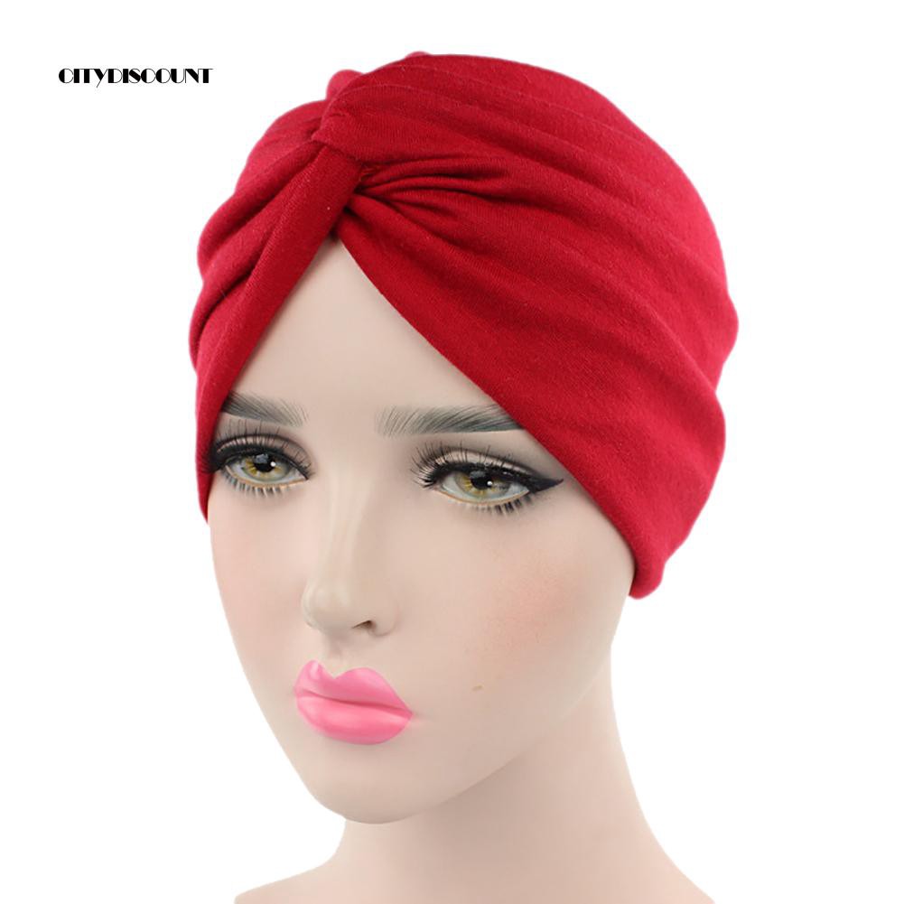 Mũ turban trùm đầu kiểu dáng thời trang dành cho nữ