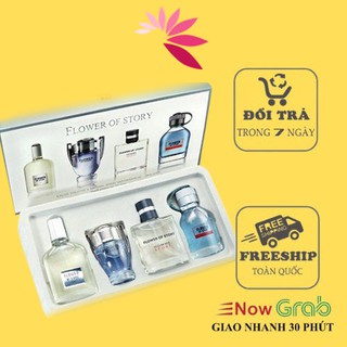 Set 4 Nước hoa nam cao cấp 25ml nước hoa chính hãng,Thơm Lôi Cuốn, Ấn Tượng Khó Phai Flower Of Story Nh28