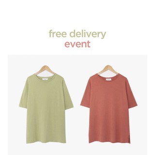 Set 2 Áo phông trơn hàn quốc chất cotton
