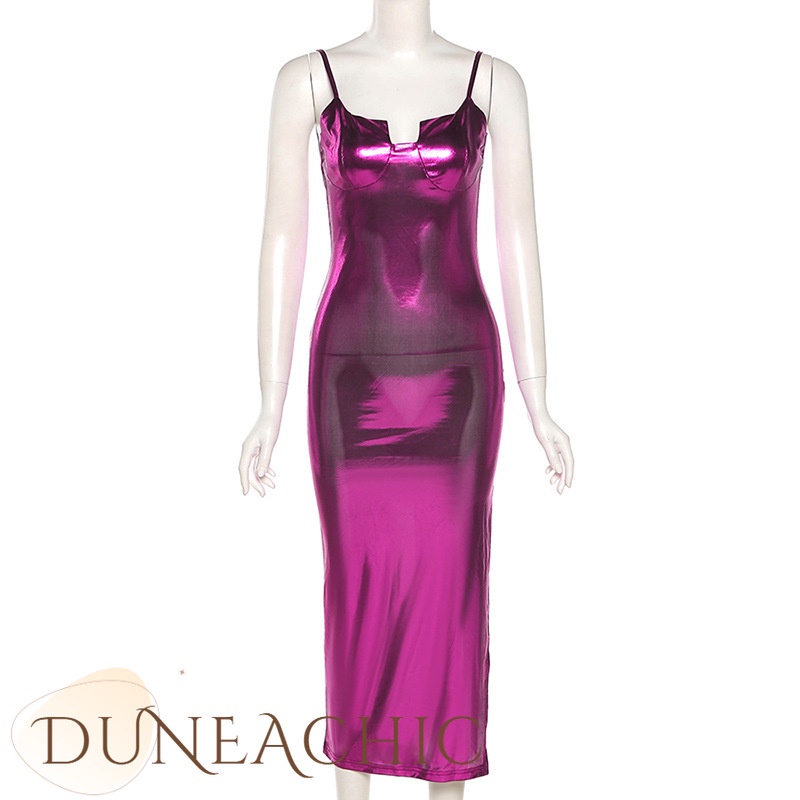 DUNEA Đầm Ôm Xẻ Tà Gợi Cảm Thời Trang Cho Nữ
